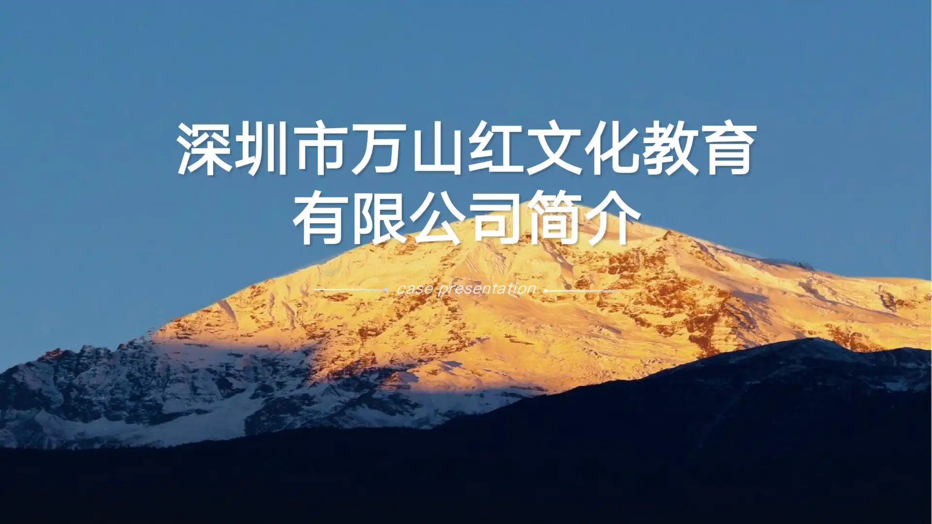 万山红公司简介 第00页